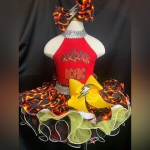 AC/DC outfit of choose pageant dress size 4-6 child